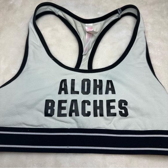 Victorias Secret Pink Aloha Beaches Sports Bra Size Small - Picture 2 of 5